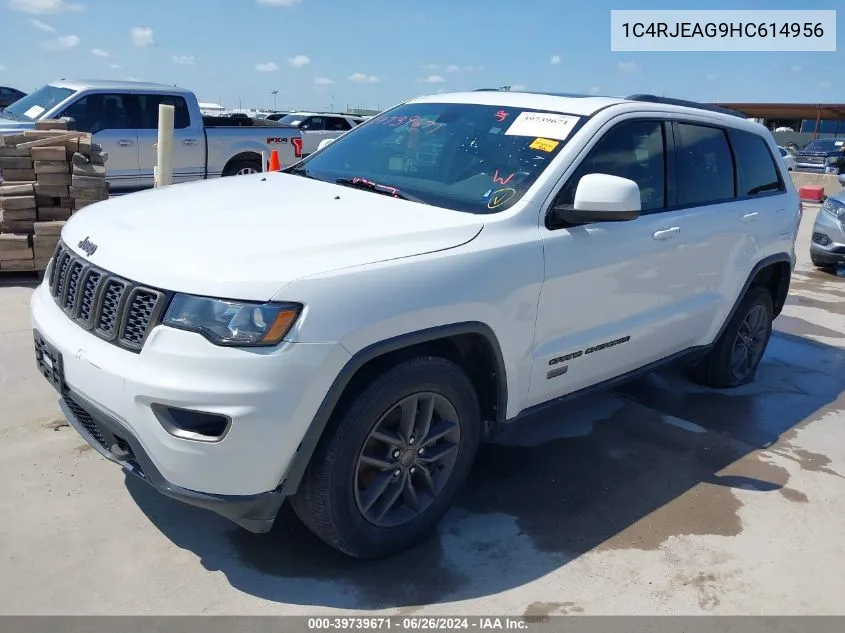 2017 Jeep Grand Cherokee 75Th Anniversary Edition 4X2 VIN: 1C4RJEAG9HC614956 Lot: 39739671