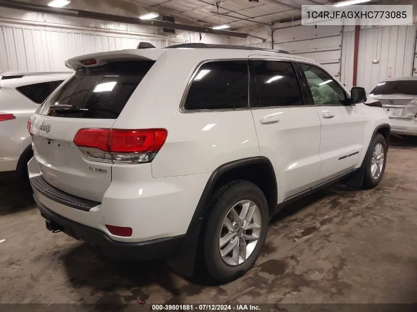 1C4RJFAGXHC773085 2017 Jeep Grand Cherokee Laredo 4X4