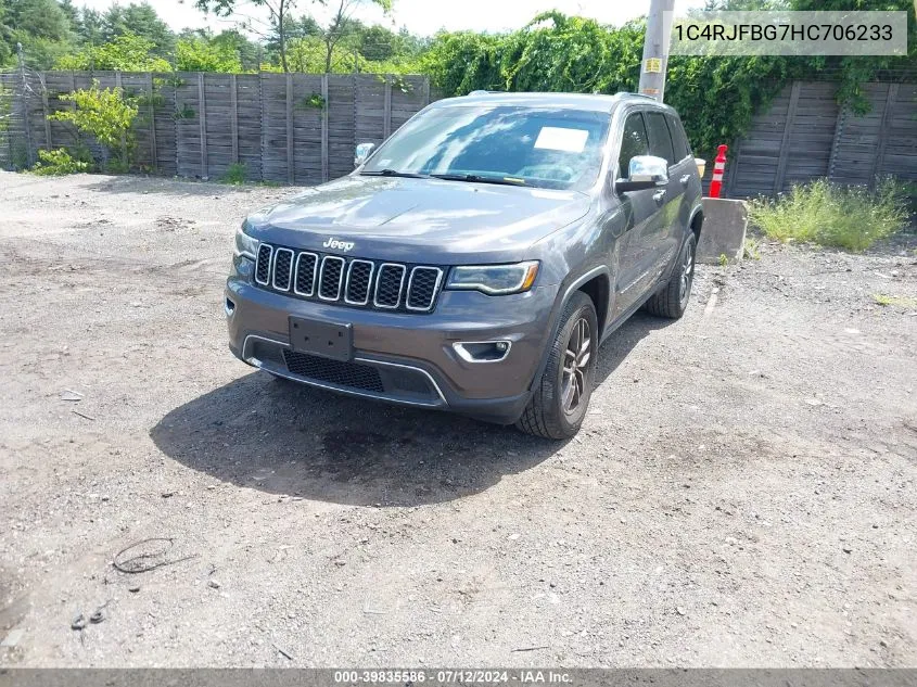 1C4RJFBG7HC706233 2017 Jeep Grand Cherokee Limited 4X4