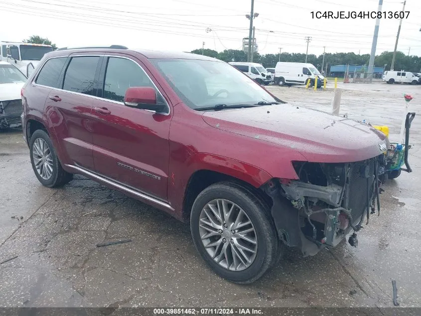 1C4RJEJG4HC813607 2017 Jeep Grand Cherokee Summit 4X2