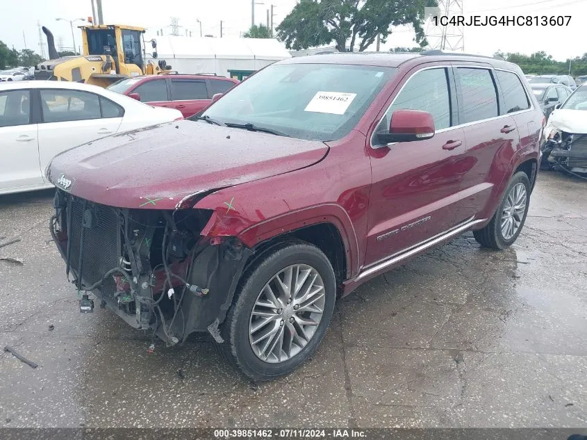 2017 Jeep Grand Cherokee Summit 4X2 VIN: 1C4RJEJG4HC813607 Lot: 39851462