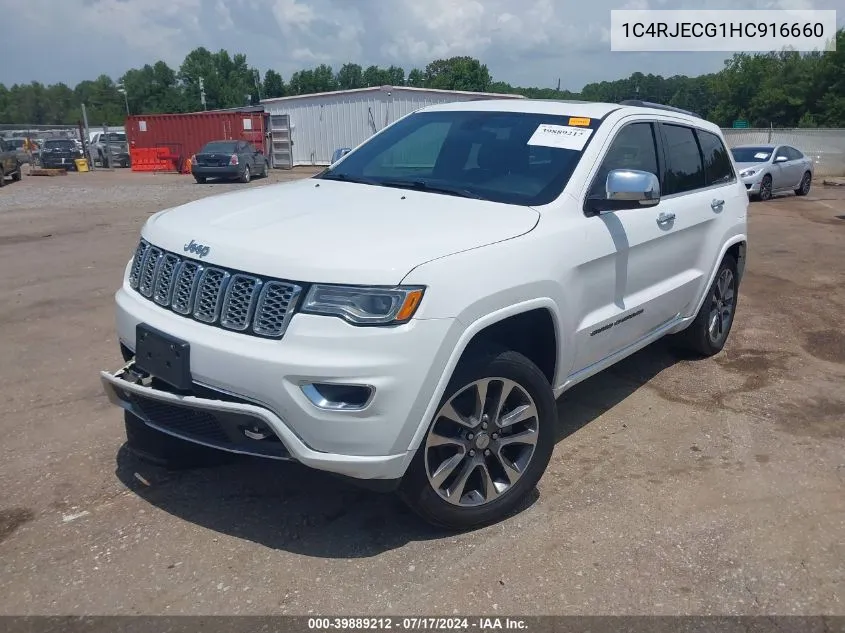 1C4RJECG1HC916660 2017 Jeep Grand Cherokee Overland 4X2