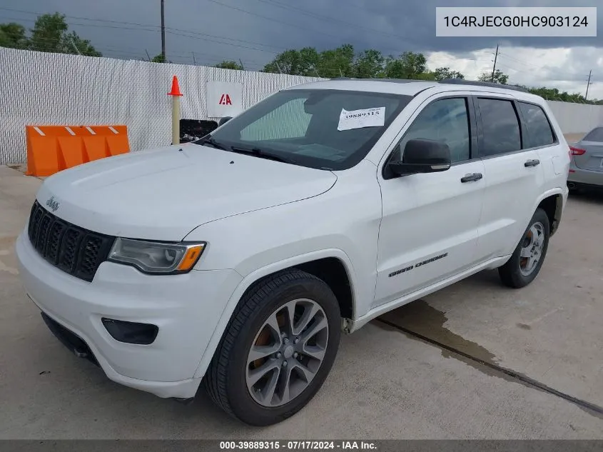 1C4RJECG0HC903124 2017 Jeep Grand Cherokee Overland 4X2