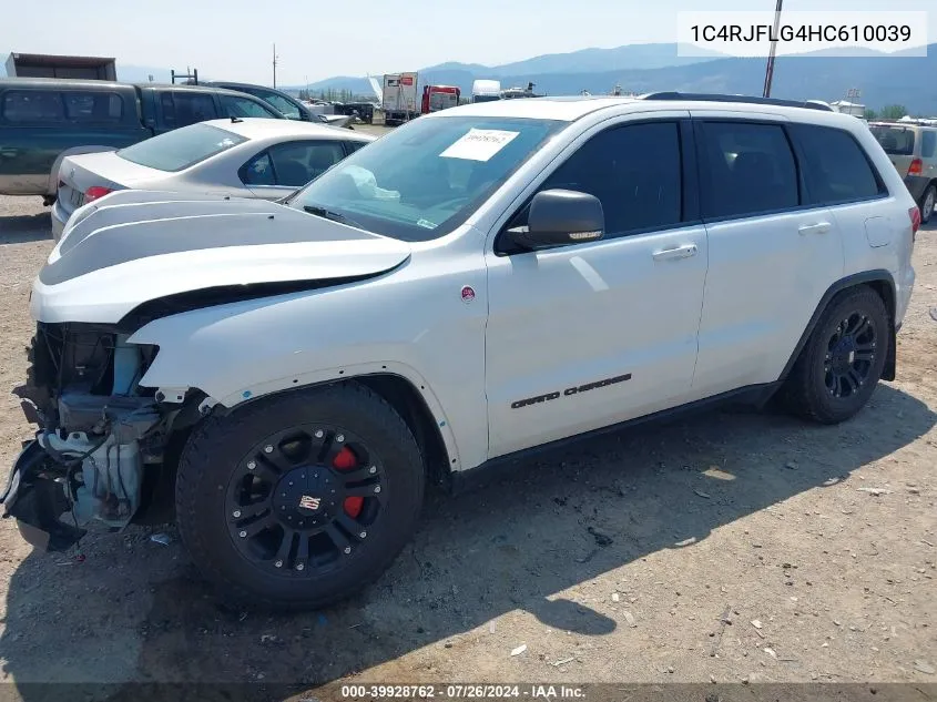 1C4RJFLG4HC610039 2017 Jeep Grand Cherokee Trailhawk