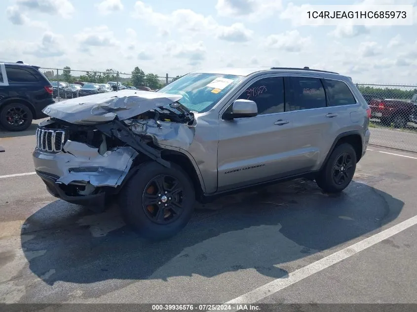 2017 Jeep Grand Cherokee Laredo 4X2 VIN: 1C4RJEAG1HC685973 Lot: 39936576