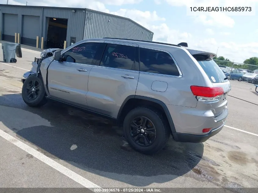 2017 Jeep Grand Cherokee Laredo 4X2 VIN: 1C4RJEAG1HC685973 Lot: 39936576