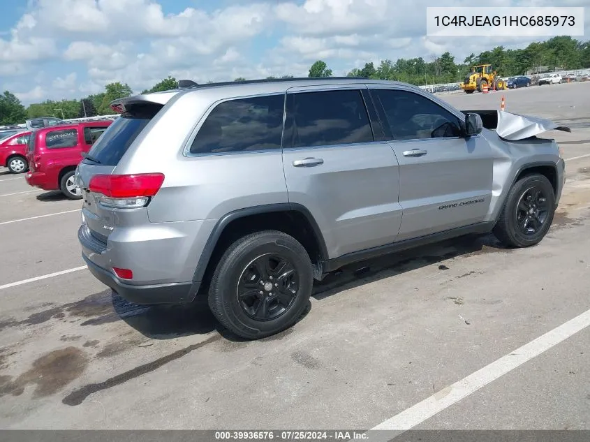 2017 Jeep Grand Cherokee Laredo 4X2 VIN: 1C4RJEAG1HC685973 Lot: 39936576