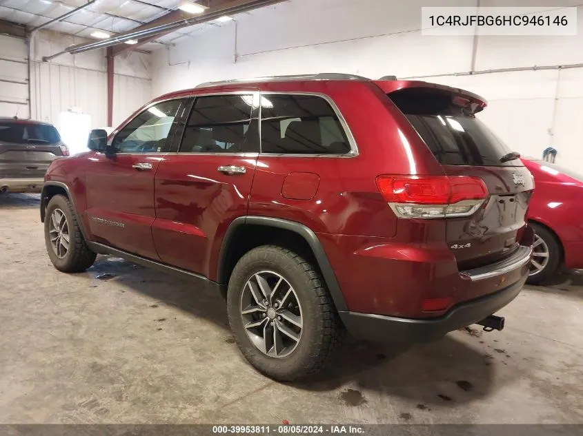 1C4RJFBG6HC946146 2017 Jeep Grand Cherokee Limited 4X4