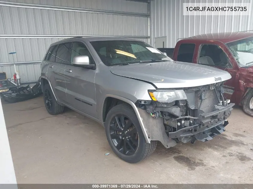 1C4RJFAGXHC755735 2017 Jeep Grand Cherokee Laredo