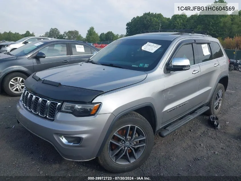 1C4RJFBG1HC604569 2017 Jeep Grand Cherokee Limited 4X4