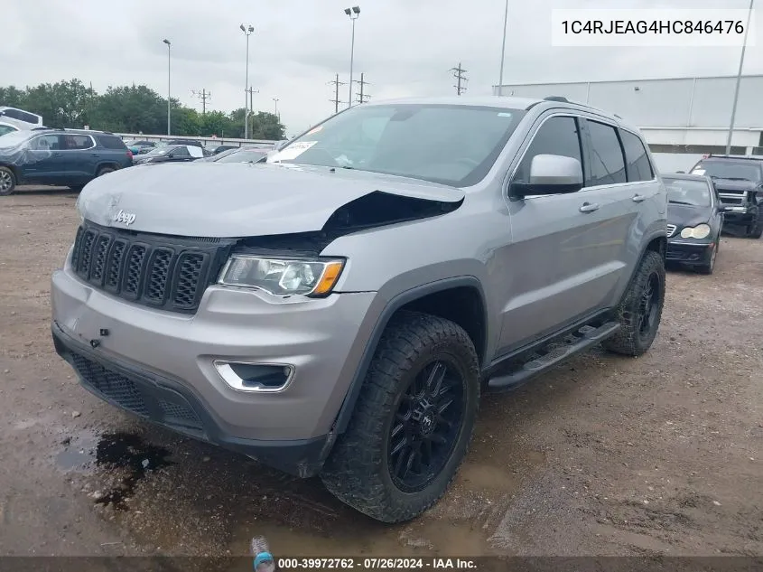 2017 Jeep Grand Cherokee Laredo 4X2 VIN: 1C4RJEAG4HC846476 Lot: 39972762