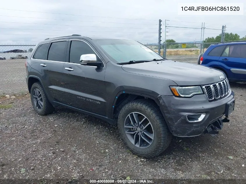 2017 Jeep Grand Cherokee Limited 4X4 VIN: 1C4RJFBG6HC861520 Lot: 40059008