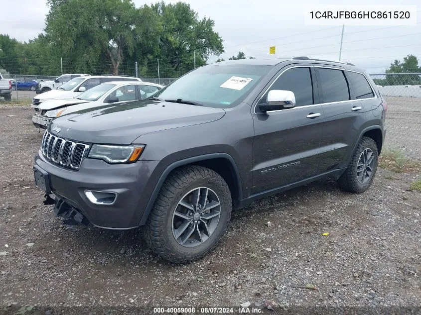 1C4RJFBG6HC861520 2017 Jeep Grand Cherokee Limited 4X4