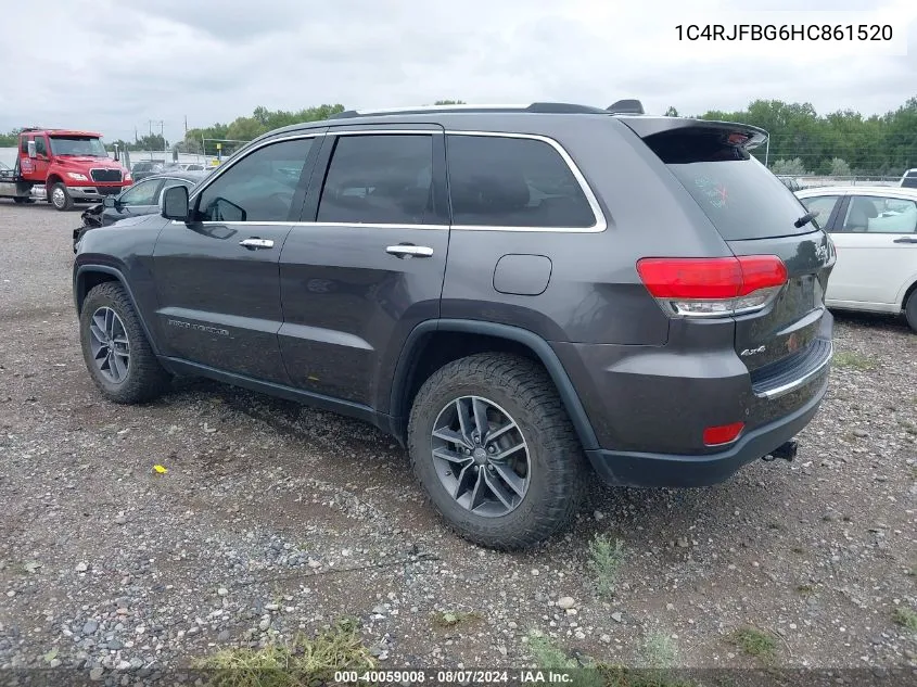 1C4RJFBG6HC861520 2017 Jeep Grand Cherokee Limited 4X4