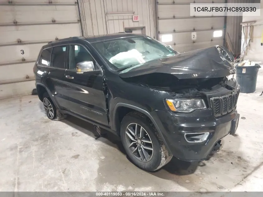 1C4RJFBG7HC893330 2017 Jeep Grand Cherokee Limited