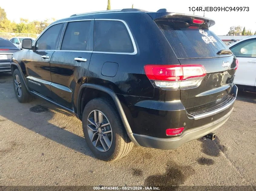 1C4RJEBG9HC949973 2017 Jeep Grand Cherokee Limited 4X2