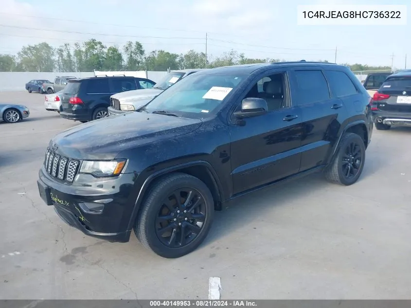 1C4RJEAG8HC736322 2017 Jeep Grand Cherokee Laredo