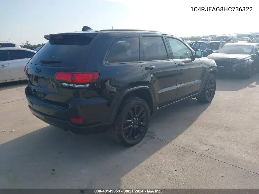 1C4RJEAG8HC736322 2017 Jeep Grand Cherokee Laredo