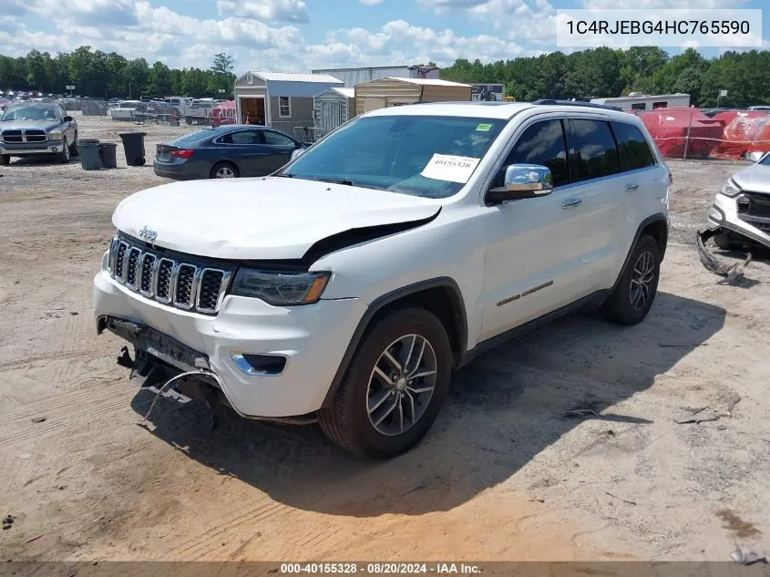 1C4RJEBG4HC765590 2017 Jeep Grand Cherokee Limited 4X2