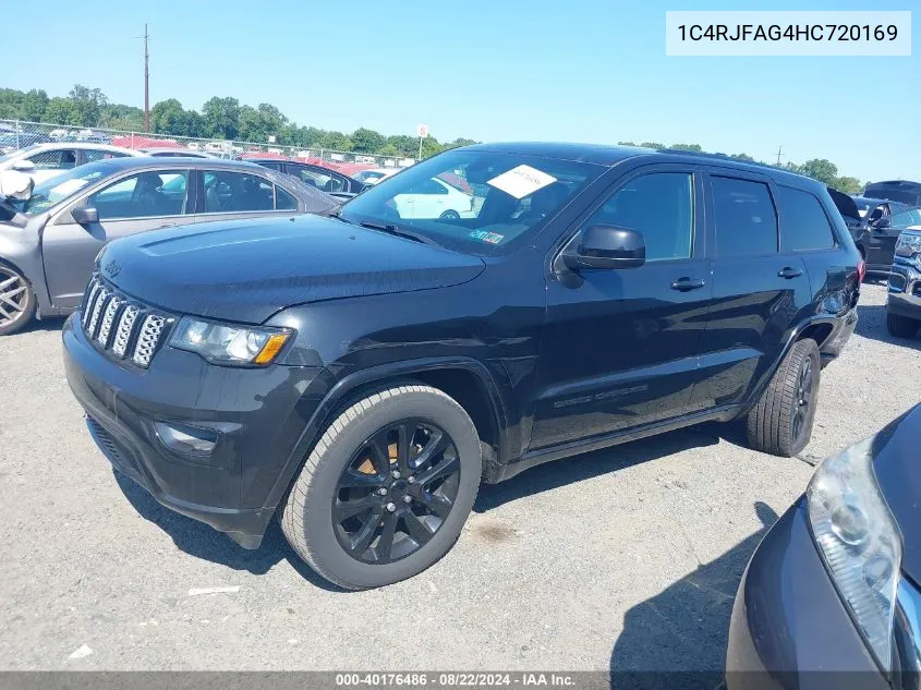 2017 Jeep Grand Cherokee Altitude 4X4 VIN: 1C4RJFAG4HC720169 Lot: 40176486