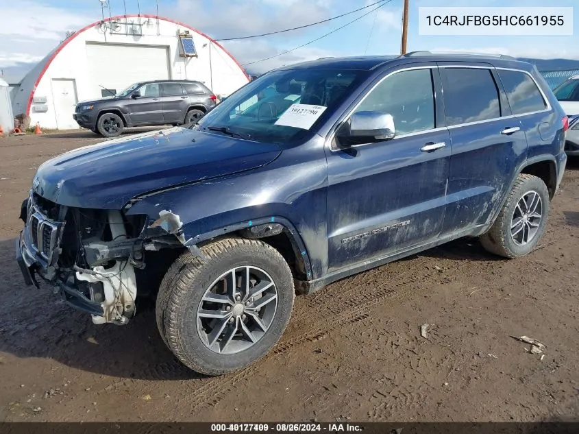 1C4RJFBG5HC661955 2017 Jeep Grand Cherokee Limited 4X4