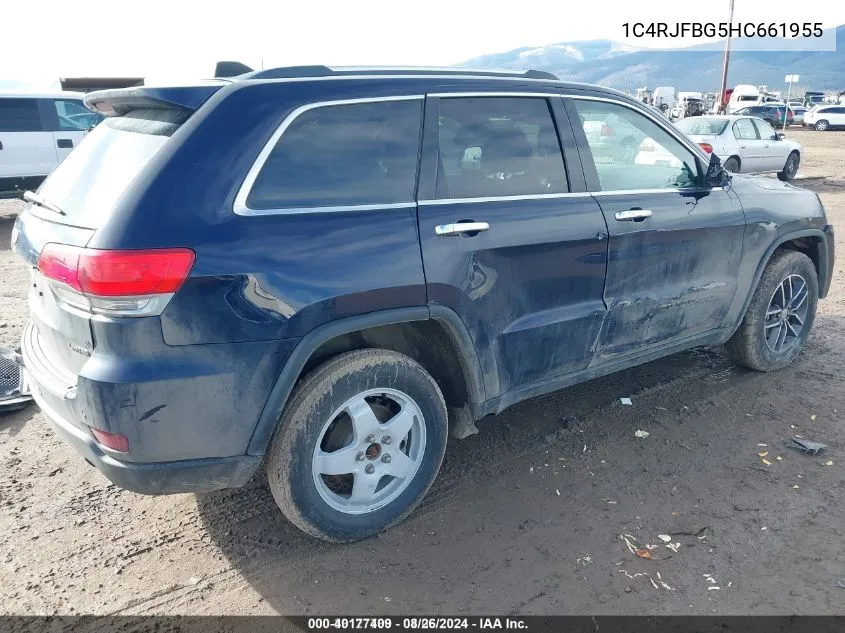 1C4RJFBG5HC661955 2017 Jeep Grand Cherokee Limited 4X4