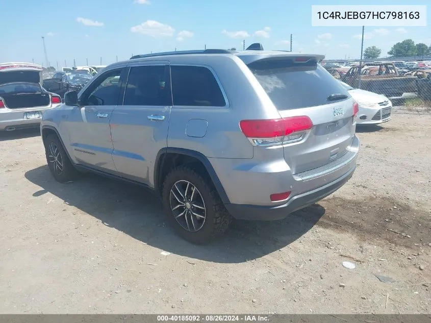 1C4RJEBG7HC798163 2017 Jeep Grand Cherokee Limited 4X2