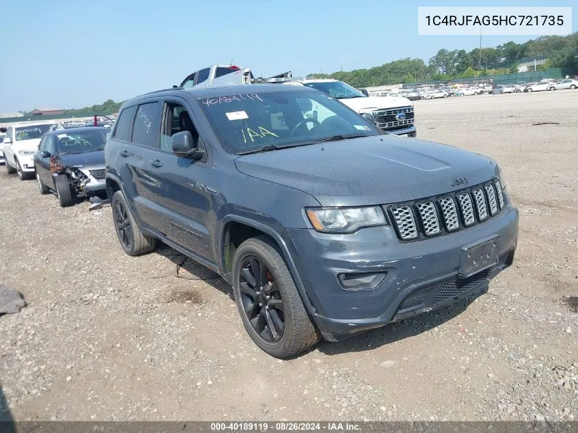 1C4RJFAG5HC721735 2017 Jeep Grand Cherokee Altitude 4X4