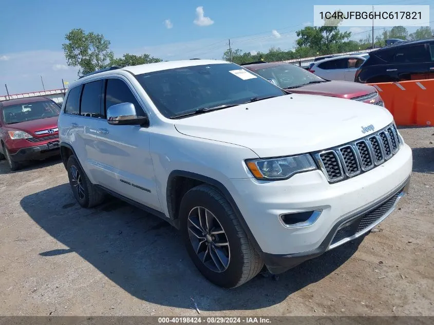 2017 Jeep Grand Cherokee Limited 4X4 VIN: 1C4RJFBG6HC617821 Lot: 40198424