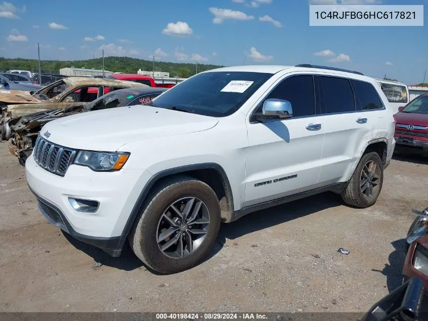 1C4RJFBG6HC617821 2017 Jeep Grand Cherokee Limited 4X4