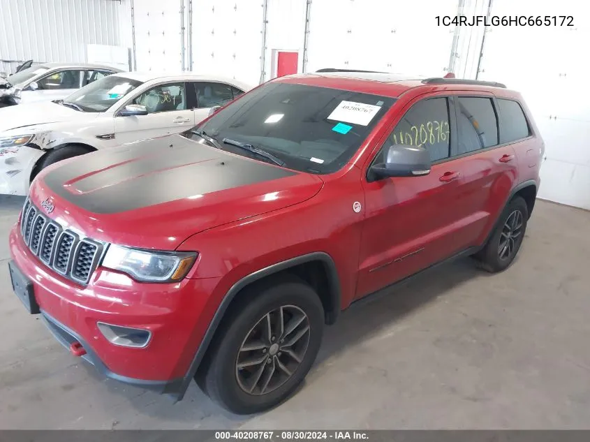 2017 Jeep Grand Cherokee Trailhawk 4X4 VIN: 1C4RJFLG6HC665172 Lot: 40208767