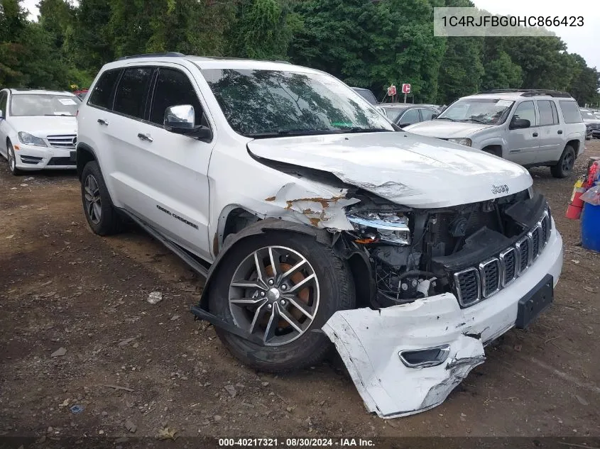 2017 Jeep Grand Cherokee Limited 4X4 VIN: 1C4RJFBG0HC866423 Lot: 40217321