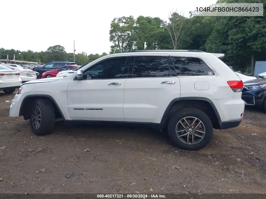 1C4RJFBG0HC866423 2017 Jeep Grand Cherokee Limited 4X4