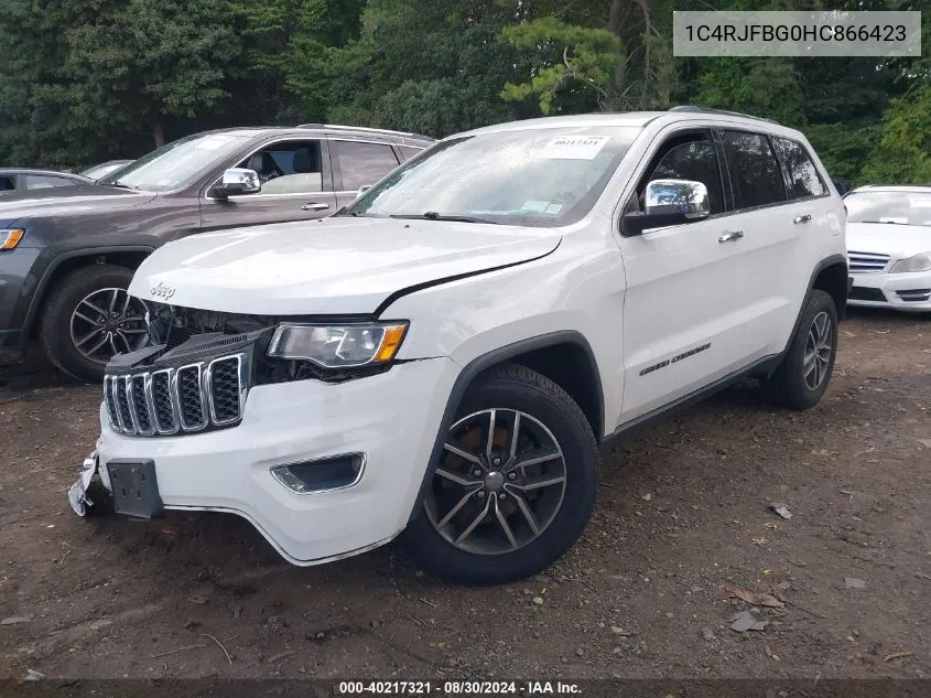 1C4RJFBG0HC866423 2017 Jeep Grand Cherokee Limited 4X4