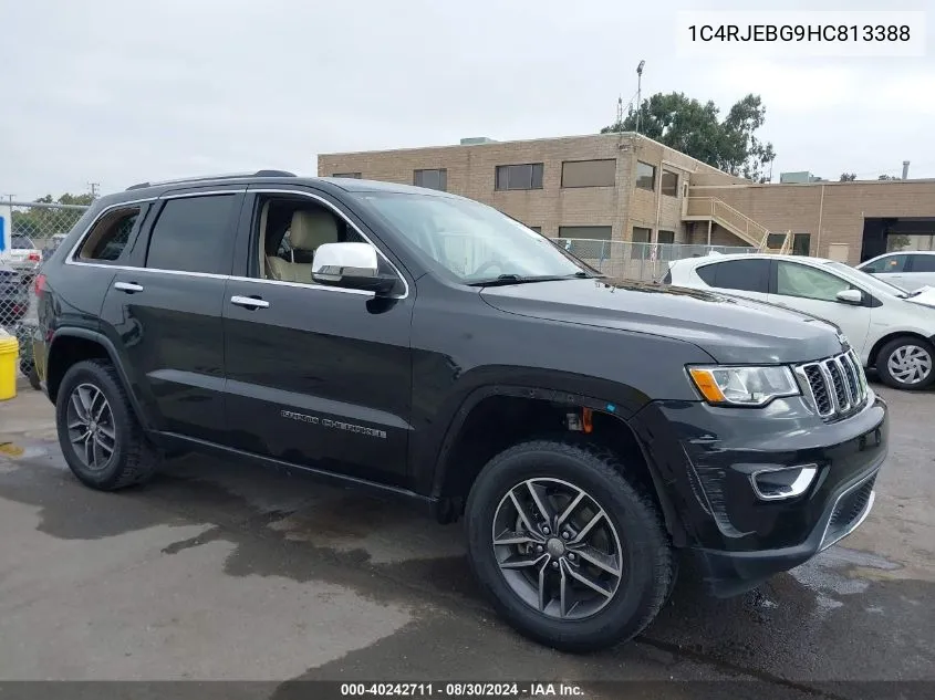 1C4RJEBG9HC813388 2017 Jeep Grand Cherokee Limited 4X2