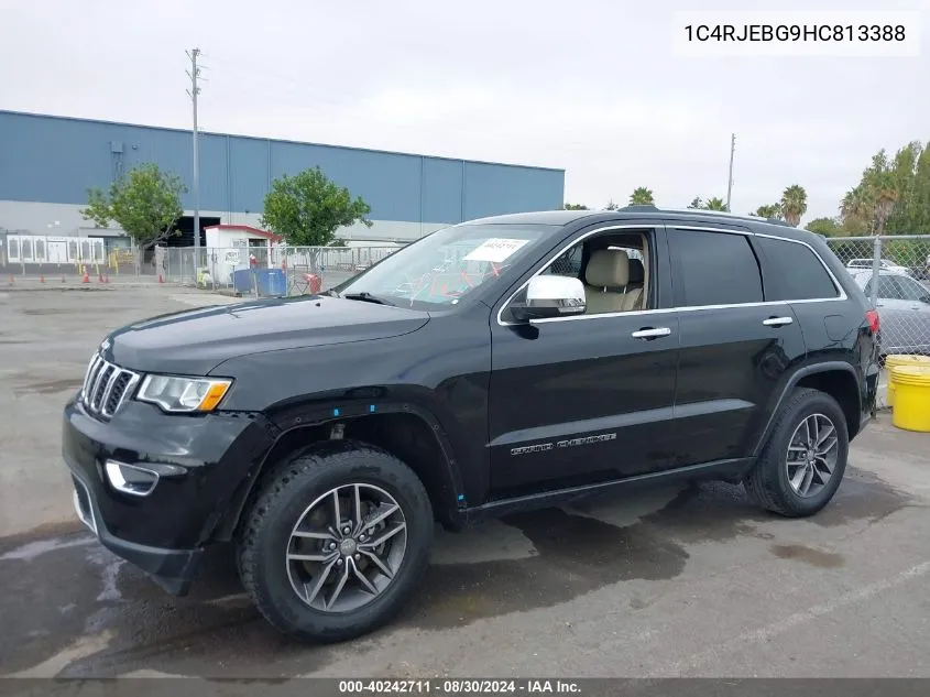 1C4RJEBG9HC813388 2017 Jeep Grand Cherokee Limited 4X2