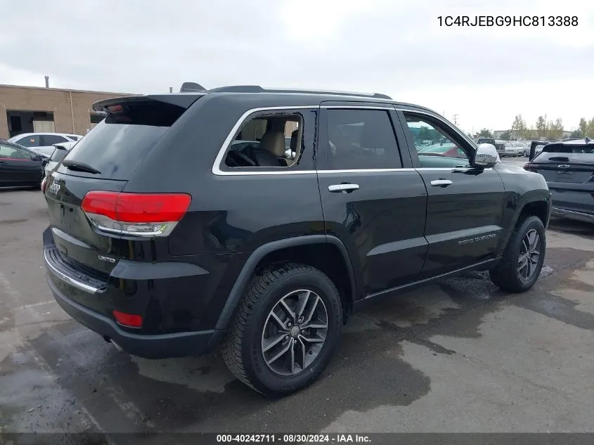 1C4RJEBG9HC813388 2017 Jeep Grand Cherokee Limited 4X2