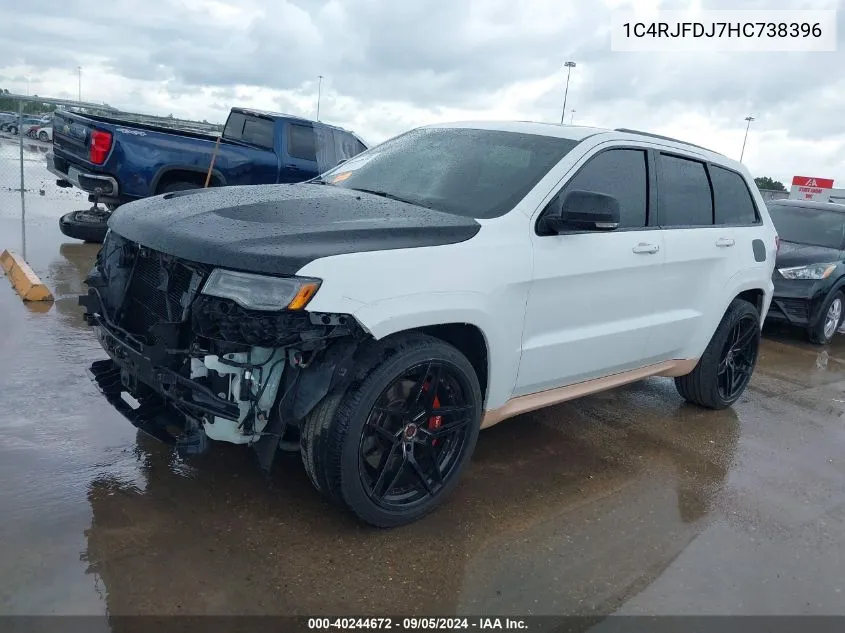 1C4RJFDJ7HC738396 2017 Jeep Grand Cherokee Srt 4X4