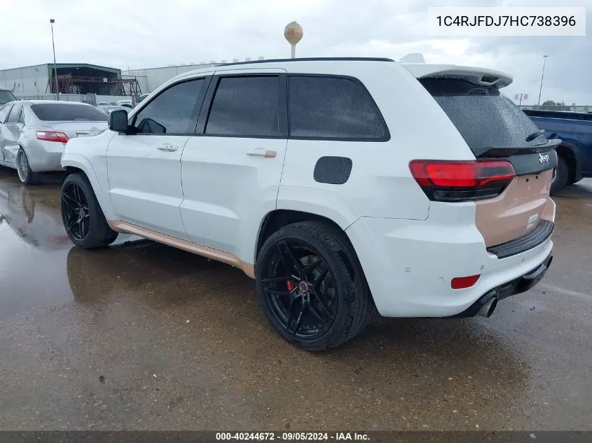 1C4RJFDJ7HC738396 2017 Jeep Grand Cherokee Srt 4X4