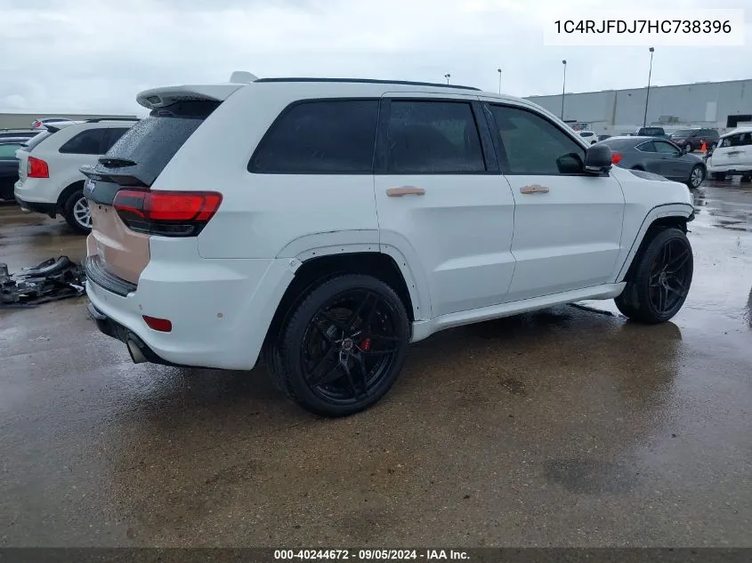 2017 Jeep Grand Cherokee Srt 4X4 VIN: 1C4RJFDJ7HC738396 Lot: 40244672