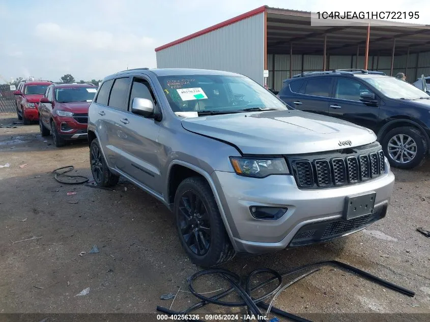 1C4RJEAG1HC722195 2017 Jeep Grand Cherokee Altitude 4X2