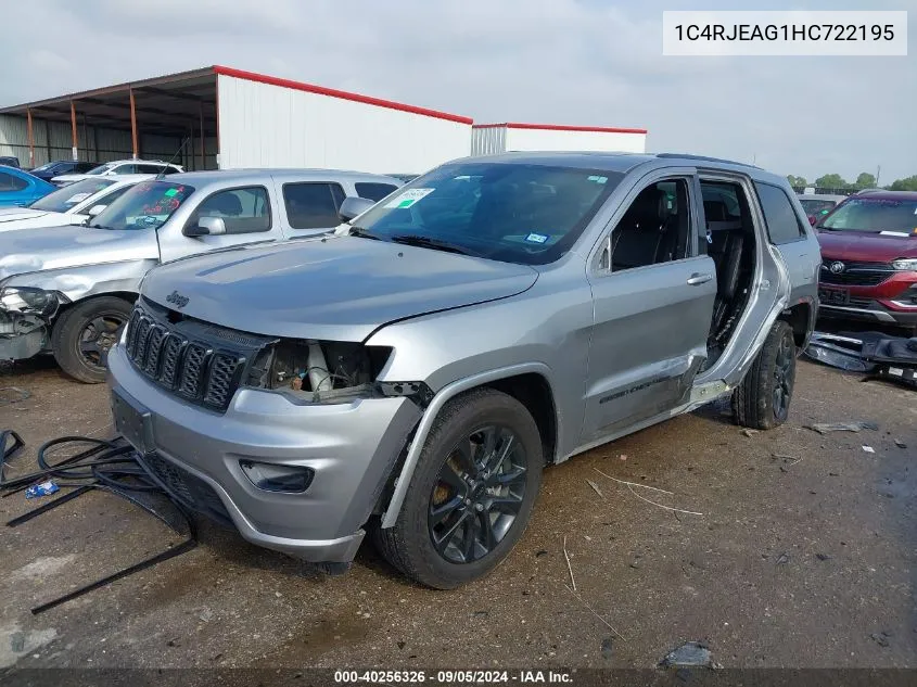 2017 Jeep Grand Cherokee Altitude 4X2 VIN: 1C4RJEAG1HC722195 Lot: 40256326