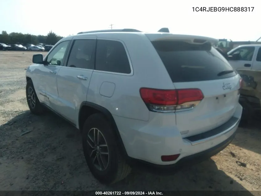 1C4RJEBG9HC888317 2017 Jeep Grand Cherokee Limited 4X2