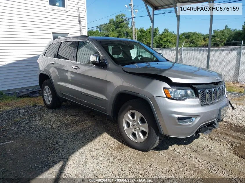 2017 Jeep Grand Cherokee Laredo 4X4 VIN: 1C4RJFAGXHC676159 Lot: 40264701