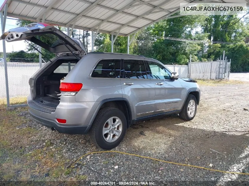 2017 Jeep Grand Cherokee Laredo 4X4 VIN: 1C4RJFAGXHC676159 Lot: 40264701