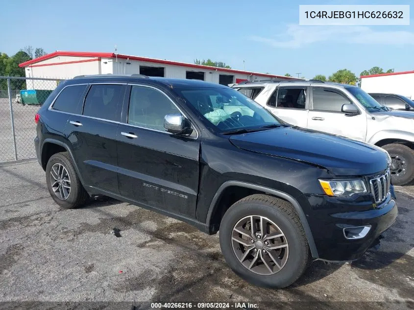 2017 Jeep Grand Cherokee Limited 4X2 VIN: 1C4RJEBG1HC626632 Lot: 40266216