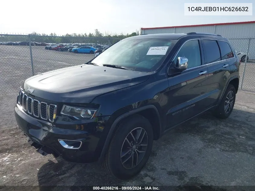 1C4RJEBG1HC626632 2017 Jeep Grand Cherokee Limited 4X2