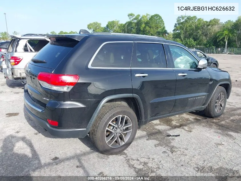 1C4RJEBG1HC626632 2017 Jeep Grand Cherokee Limited 4X2