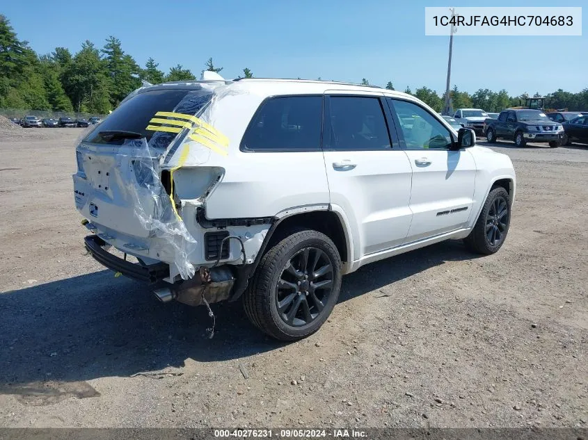 2017 Jeep Grand Cherokee Altitude 4X4 VIN: 1C4RJFAG4HC704683 Lot: 40276231