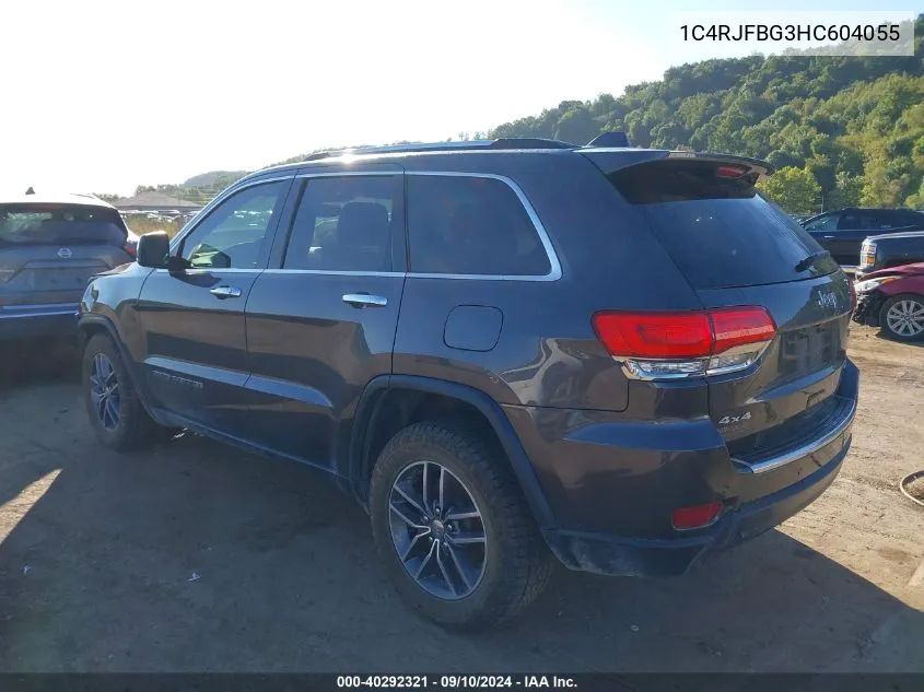 1C4RJFBG3HC604055 2017 Jeep Grand Cherokee Limited 4X4